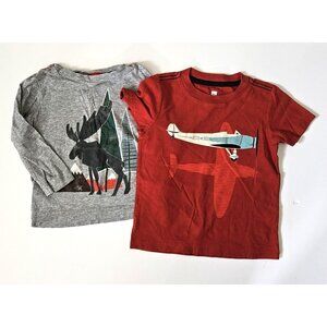 Tea Collection Boys 2 3 2t moose airplane graphic tee top t-shirt lot